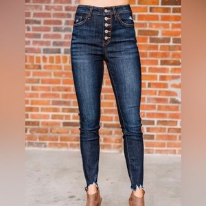 KanCan: Going Up Ultra Dark Wash High Waist Skinny Jeans